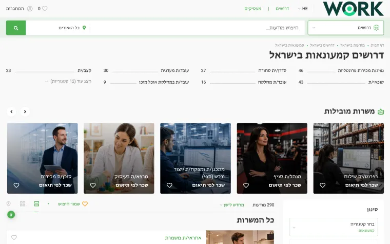 work.co.il — jobs and hiring marketplace built on Tamaranga